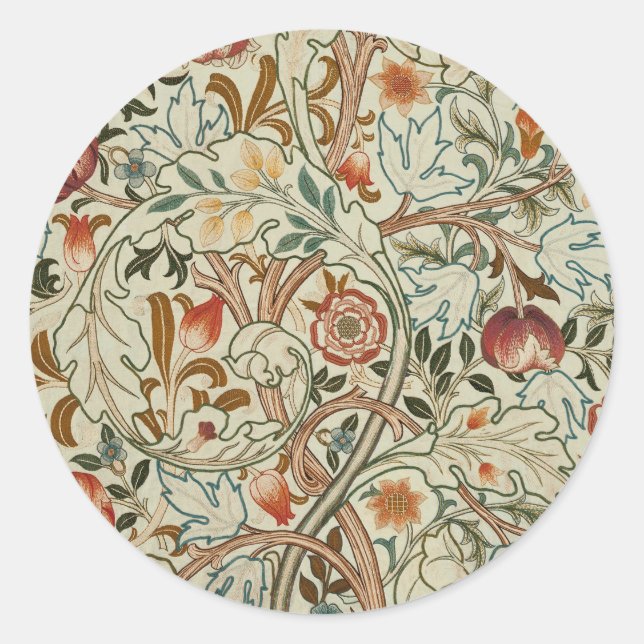 Adesivo William Morris Acanthus Embroidery Floral Padrão (Frente)