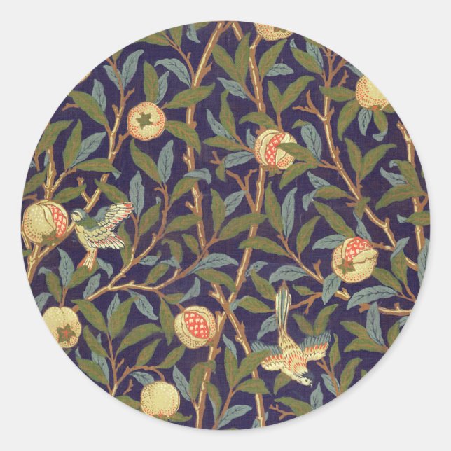 Adesivo William Morris Bird E Pomegranato (Frente)