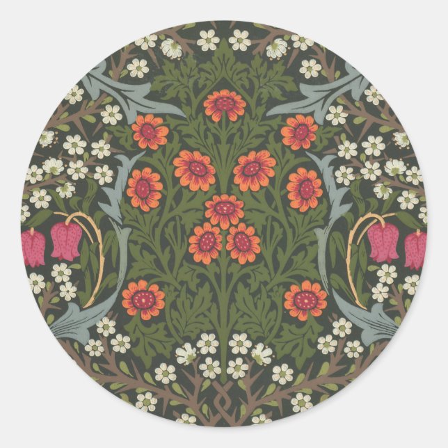 Adesivo William Morris Blackthorn Garden Flower Classic (Frente)
