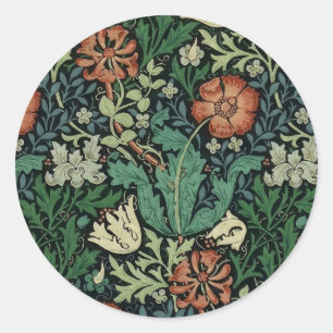 Adesivo William Morris Compton Floral Art Nouveau Pattern