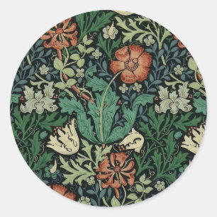Adesivo William Morris Compton Floral Art Nouveau Pattern