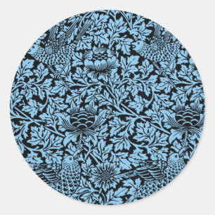 Adesivo William Morris Floral Pattern Bird Anenome