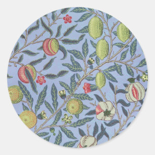 Adesivo William Morris Fruta Pomegranate Blue Ornament