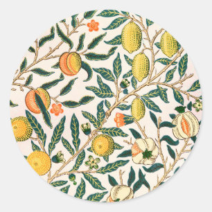 Adesivo William Morris Fruta Pomegranate White Ornament