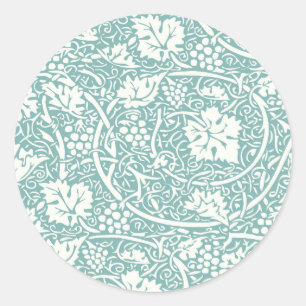 Adesivo William Morris Grape Pattern Teal Turquoise