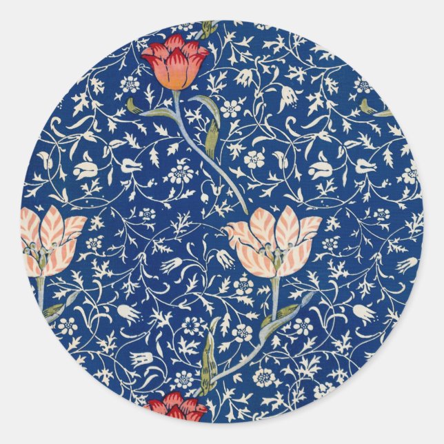 Adesivo William Morris Medway Blue Floral (Frente)