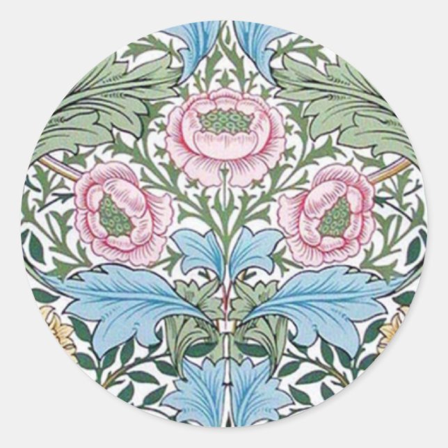 Adesivo William Morris Myrtle Chintz Pattern Stickers (Frente)