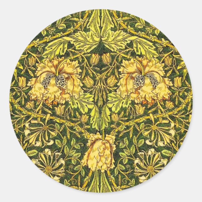 Adesivo William Morris Ouro a chupa de mel (Frente)