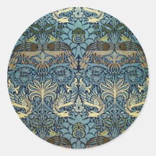 Adesivo William Morris Pavão e Dragão Desenho Tecido