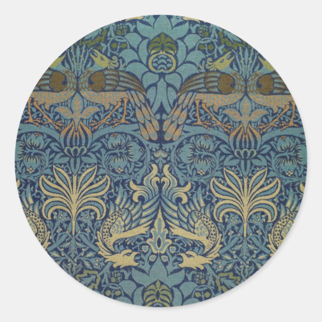 Adesivo William Morris Peacock and Dragon (Frente)