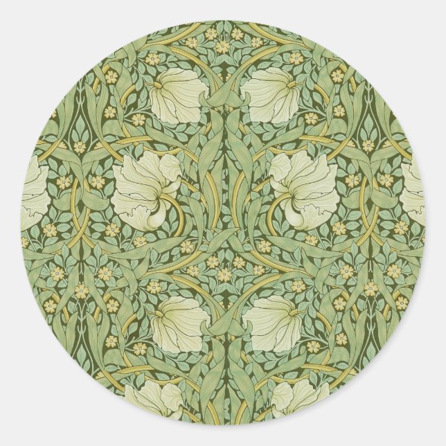 Adesivo William Morris Pimpernel Floral Blue Wallpaper (Frente)