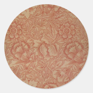 Adesivo William Morris Pink Poppy Flower Pattern