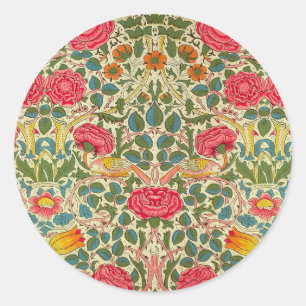Adesivo William Morris Rosa Floral Chintz Rosa