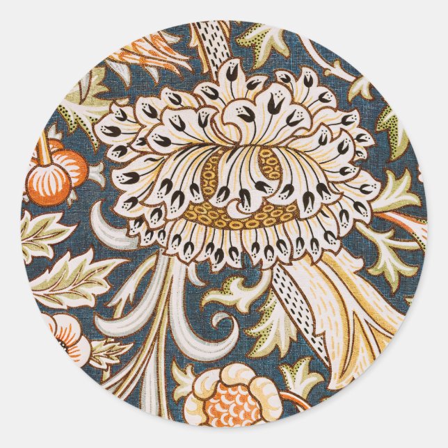 Adesivo William Morris Trent Garden Flower Pattern Classic (Frente)