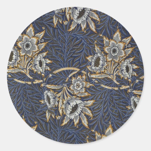 Adesivo William Morris Tulip Willow Blue Patterno (Frente)