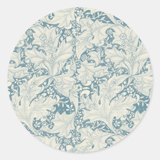 Adesivo William Morris Wallflower Blue damask (Frente)