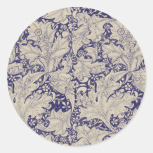 Adesivo William Morris Wallflower Blue damask
