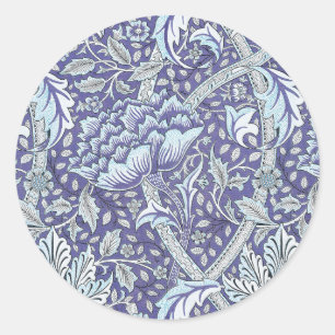 Adesivo William Morris Windrush Padrão Floral Azul