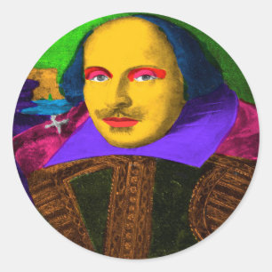 Adesivo William Shakespeare Pop Art