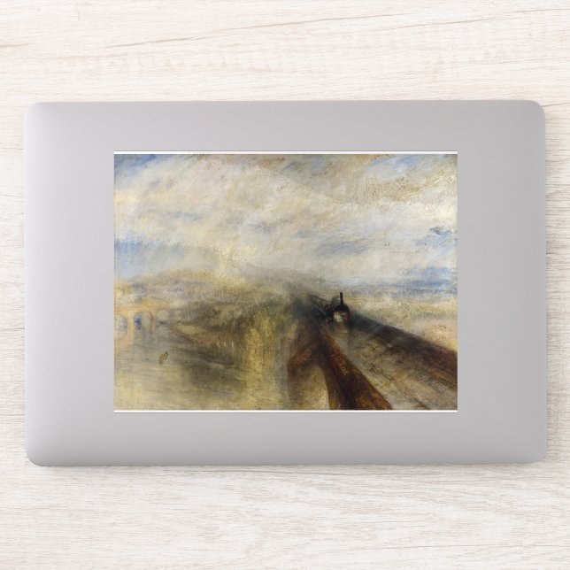 Adesivo William Turner - Chuva, Vapor e Velocidade (Computador)