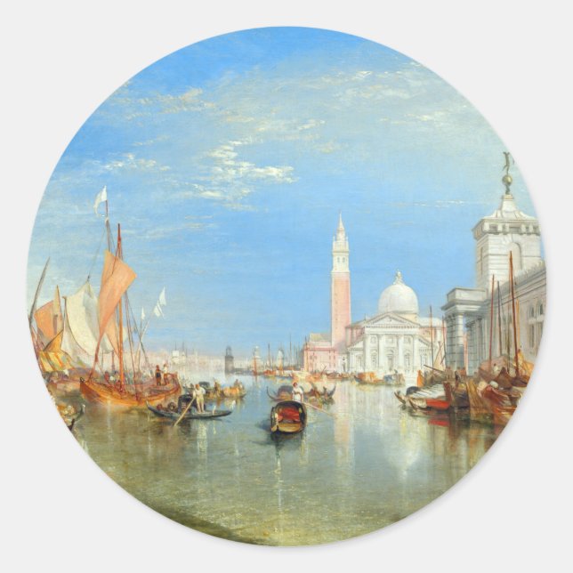 Adesivo William Turner - Veneza, Dogana & San Giorgio (Frente)