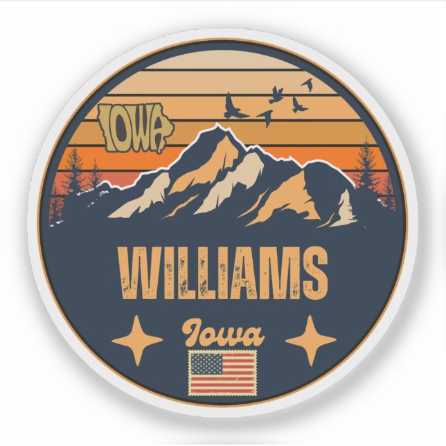Adesivo Williams, Iowa (Frente)