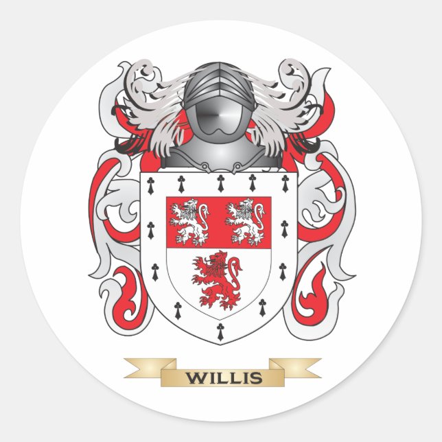 Adesivo Willis Family Crest (Casaco de Armas) (Frente)