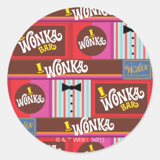 Adesivo Willy Wonka Candy Pattern