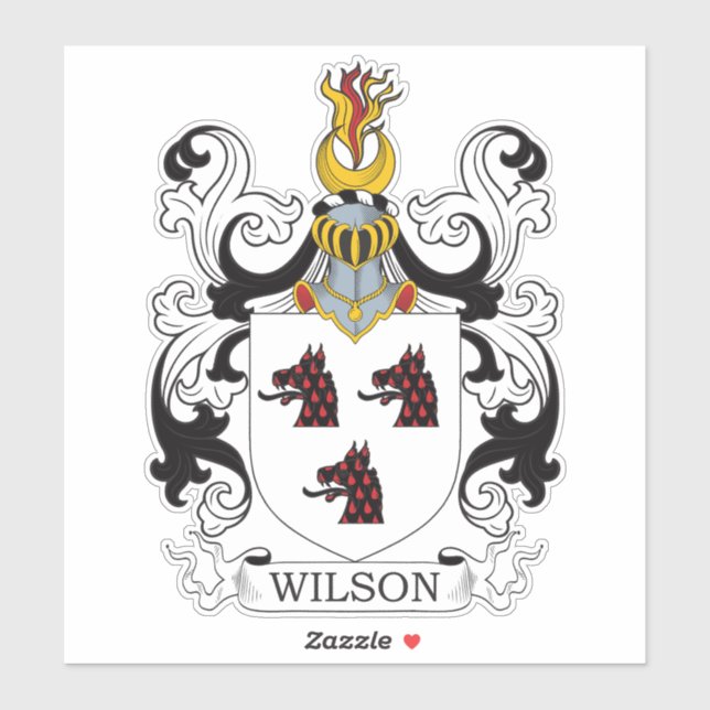 Adesivo Wilson Family Crest (Folha)