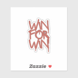 Adesivo "Win for Win Sticker – Start Your Day Like a Game!