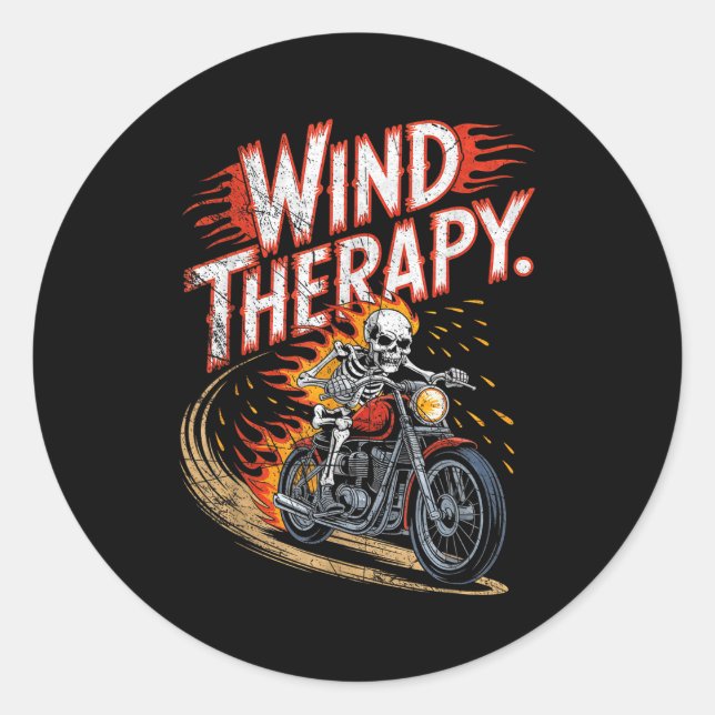 Adesivo Wind Therapy Motorbike Motorcycle Men Women  (Frente)