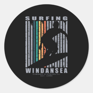 Adesivo Windansea Surfing Beach Retro Surfing Summer Vacat