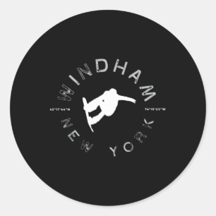 Adesivo Windham New York Vintage Retro Snowboard