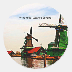 Adesivo Windmills-Zaanse Schans