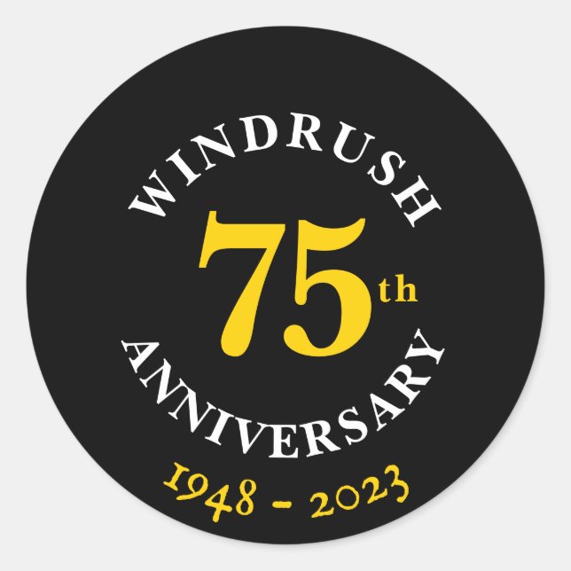 Adesivo Windrush 75º Aniversário (Frente)