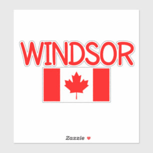 Adesivo Windsor Canada Flag Dark Color,winsor,on