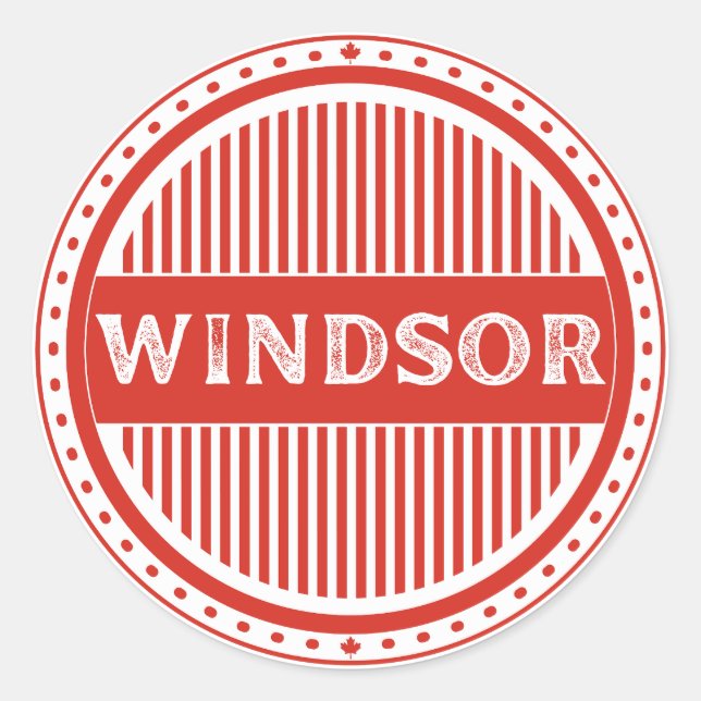 Adesivo Windsor City Pride Emblem – Canadian Identity (Frente)