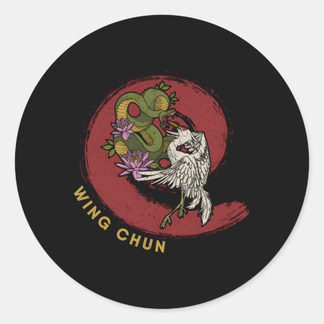 Adesivo Wing Chun Mial-Karate Chinês (Frente)
