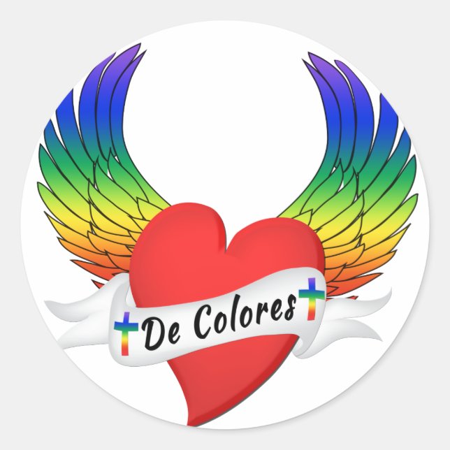 Adesivo Winged Heart DeColores Palanca Sticker (Frente)