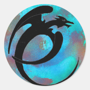 Adesivo Winged Moon Serpente