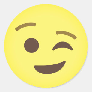 Adesivo Winking Emoji