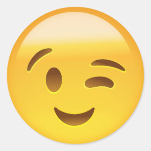 Adesivo Winking Face Emoij