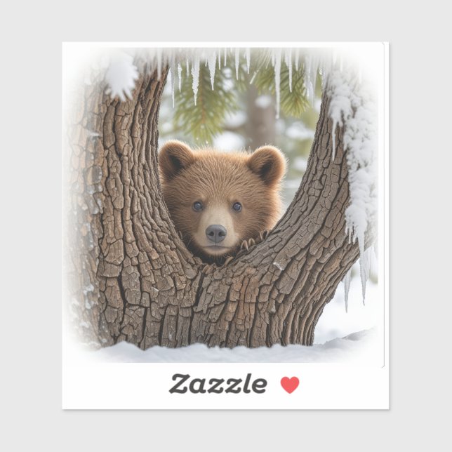 Adesivo winter Bear cub (Folha)