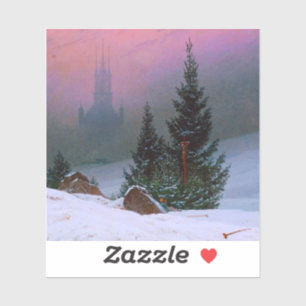 Adesivo Winter Landscape Caspar David Friedrich