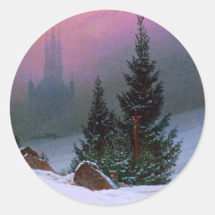 Adesivo Winter Landscape Caspar David Friedrich