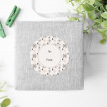 Adesivo Winter Nature Willife Nordic Christmas<br><div class="desc">Vestido de presente com vida selvagem botânica no inverno designs nórdicos. Veja nossa linha de cheio de produtos de plástico de presentes em nossa loja Zazzle.</div>