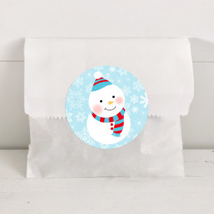 Adesivo Winter ONEderland Boneco de Neve Face Floco de Nev