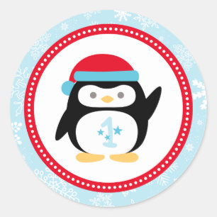 Adesivo Winter ONEderland First Birthday Penguin