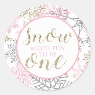 Adesivo Winter Onederland Snow Muito Divertido para ser um
