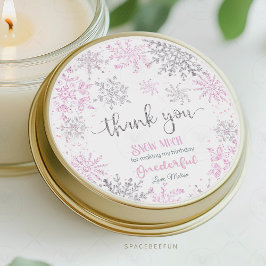 Adesivo Winter ONEderland Snowflake aniversário